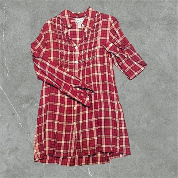 Jonathan Martin Colorful Plaid‎ Country Home Long Sleeve Button Size 7/8 Western - Picture 1 of 11